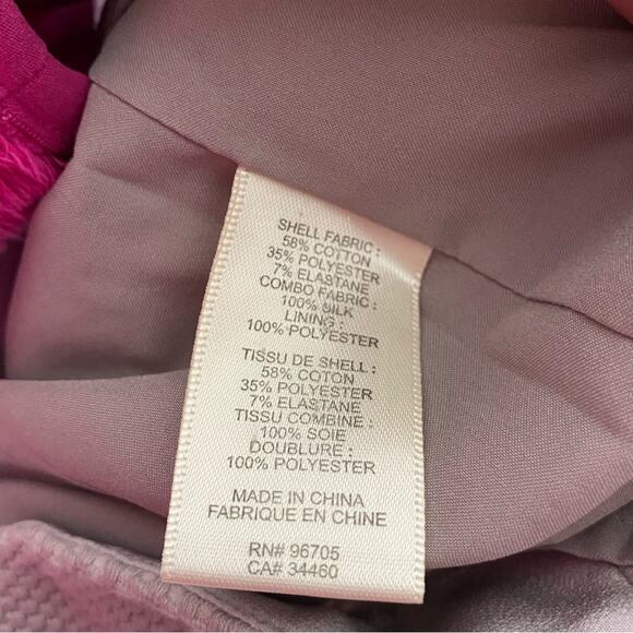 Rebecca Taylor Dress Sleeveless Textured Cutout Shoulder Lilac Purple Size 4 - Picture 7 of 7